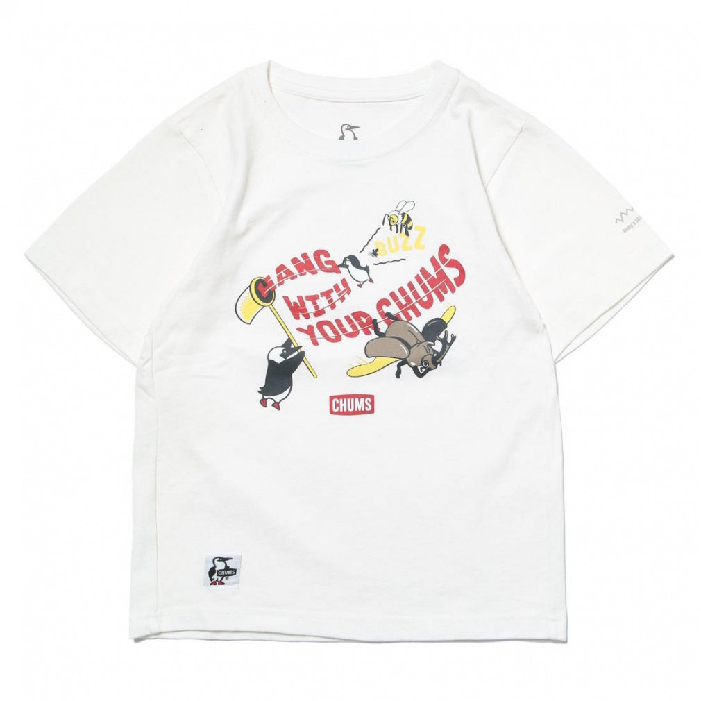 Kids Boobys SOTOASOBI MUSHITORI T(ホワイト-S　ジュニア)