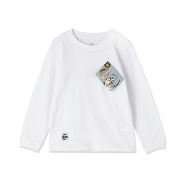 KD CHUMS Comics Pocket Brushed L/S T