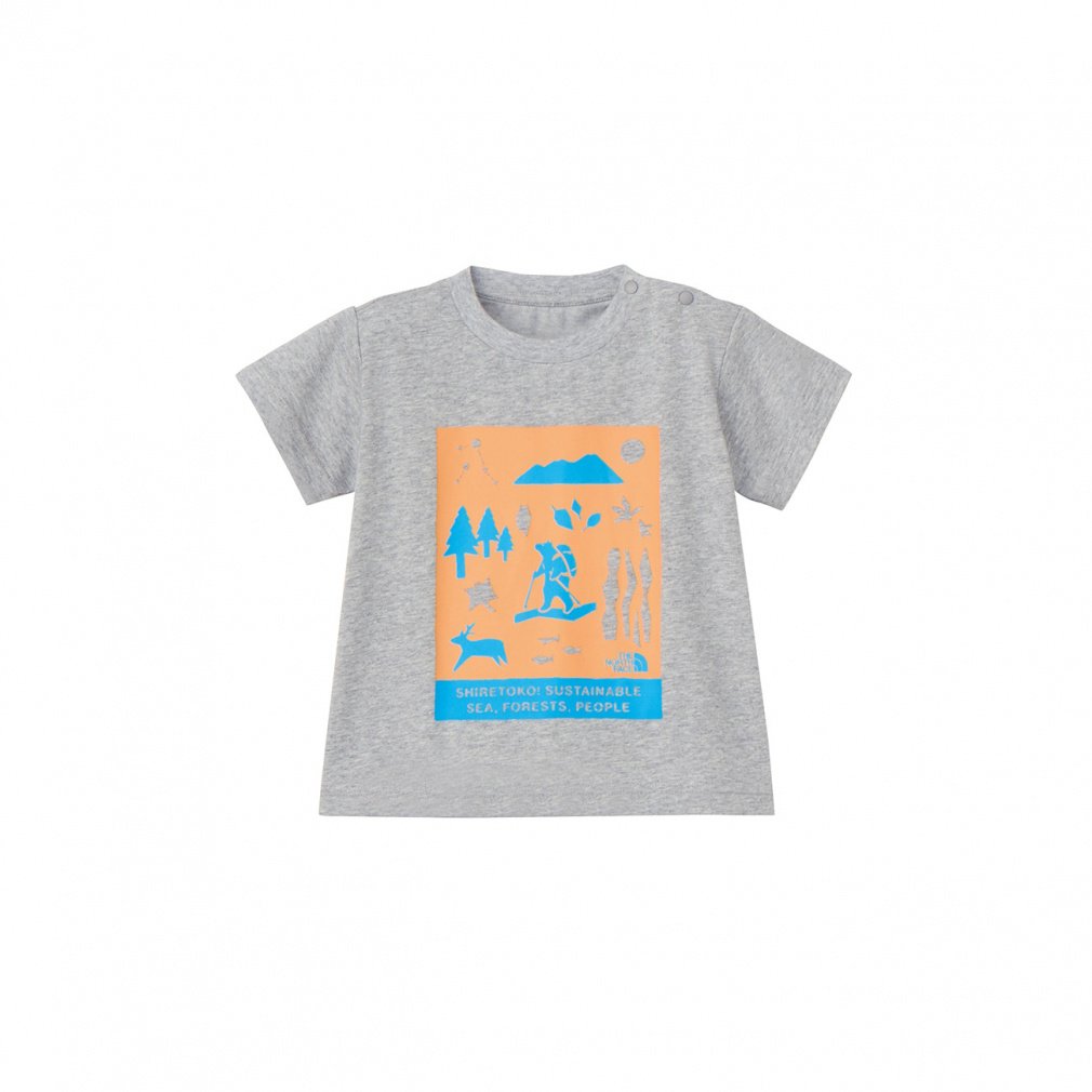 2025春夏 ザ・ノース・フェイス ジュニア キッズ 子供 アウトドア 半袖Tシャツ ショートスリーブシレトコトコティー(ベビー) NTB32534ST THE NORTH FACE