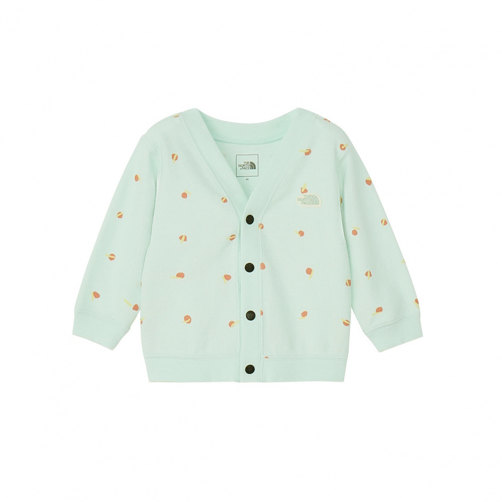 B Latch Pile Cardigan ラッチパイルカーディガン(ベビー)(グレッシュグリン-80cm)