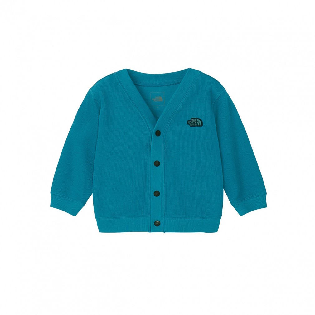 B Latch Pile Cardigan ラッチパイルカーディガン(ベビー)(ブルー-80cm)