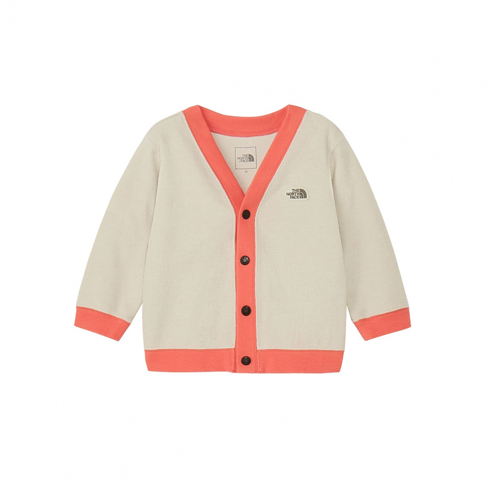 B Latch Pile Cardigan ラッチパイルカーディガン(ベビー)(アイボリー-80cm)