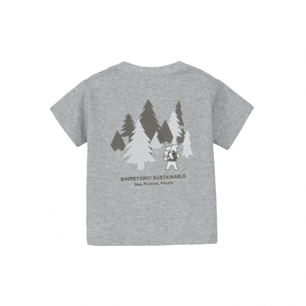 B S/S Shiretoko Toko Tee Bショートスリーブシレトコトコティー(チャコールグレー-80cm)