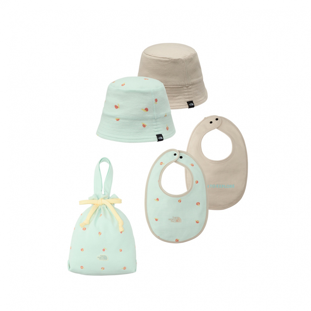 Baby Hat Bib Set ハット ビブセット(ベビー)(グレッシュグリン-M)