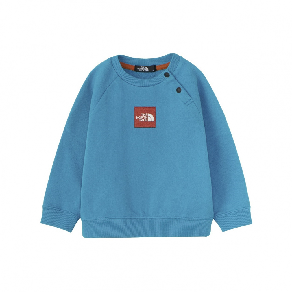 B Sweat Logo Crewスウェットロゴクルー(ターコイズブルー-80cm)