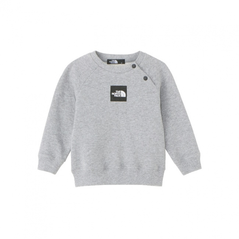 B Sweat Logo Crewスウェットロゴクルー(グレー-80cm)