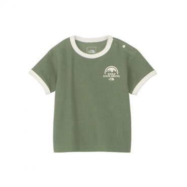 B S/S Latch Pile Ringer Tee ショートスリーブラッチパイルリンガーティー(アーミーグリーン-80cm)