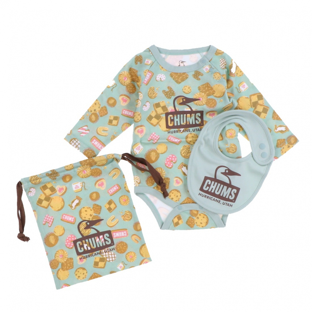 2025H~ `X WjA LbY q AEghA xr[ Baby Patterned L/S Gift Set CH27-1040 Z374 : O[ CHUMS
