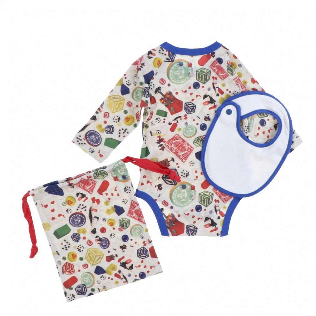 2025H~ `X WjA LbY q AEghA xr[ Baby Patterned L/S Gift Set CH27-1040 Z379 : zCg CHUMS