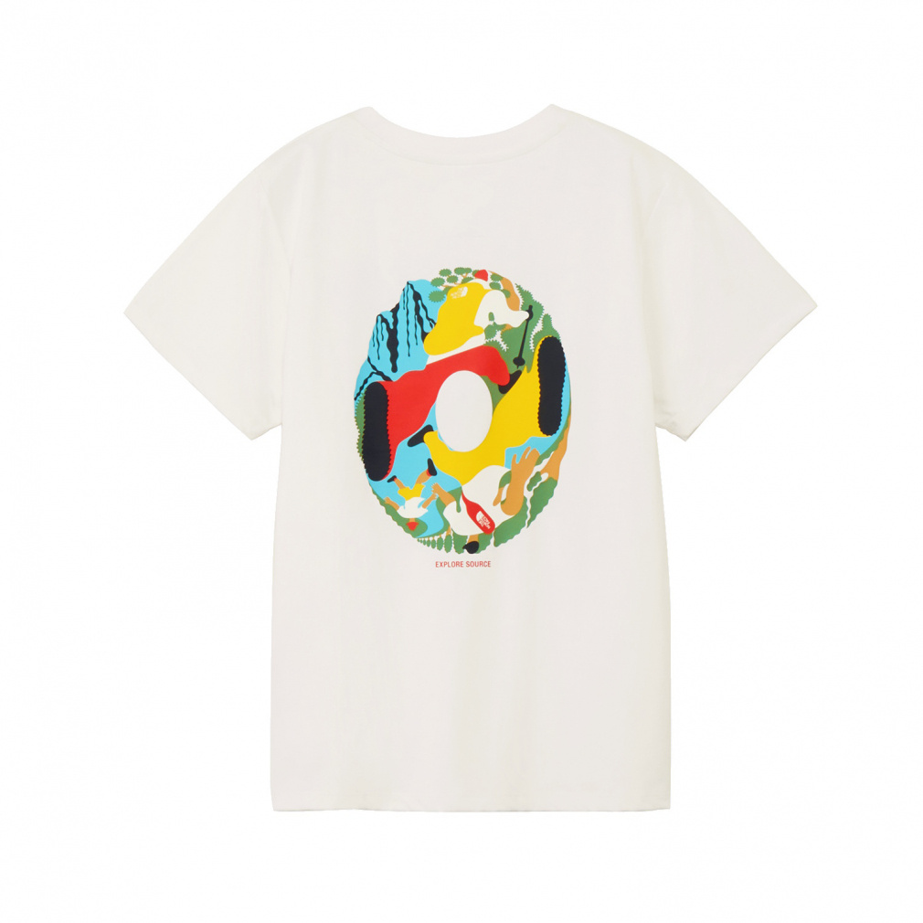 S/S ES Circulation Tee ショートスリーブイーエスサーキュレーションティー(ホワイト-S)