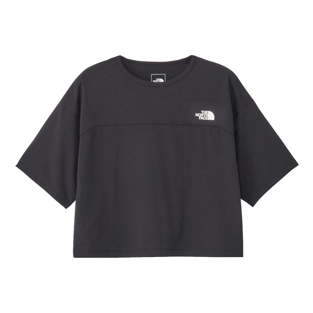 S/S ES Wide Tee ショートスリーブ ES ワイドティー(ブラック-S)