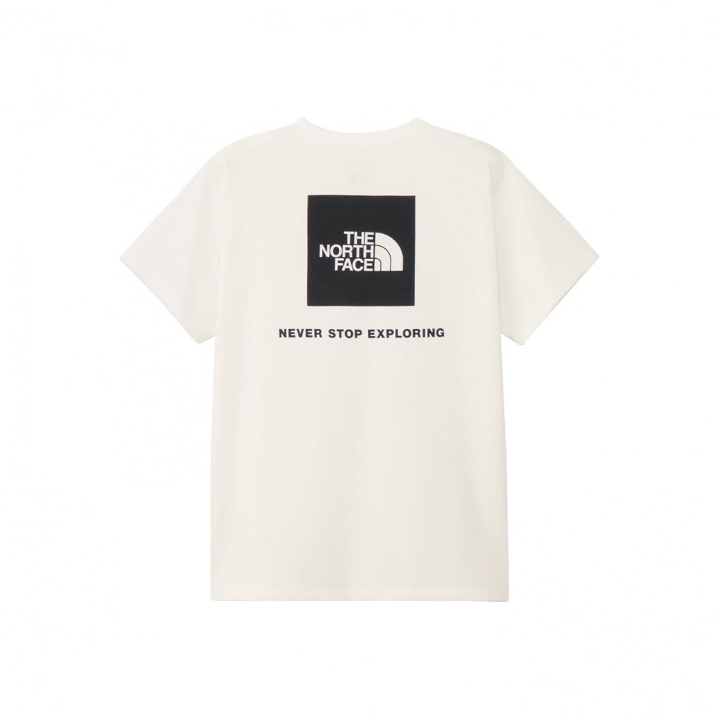 S/S Back Square Logo Tee ショートスリーブバックスクエアロゴティー(ホワイト-S)
