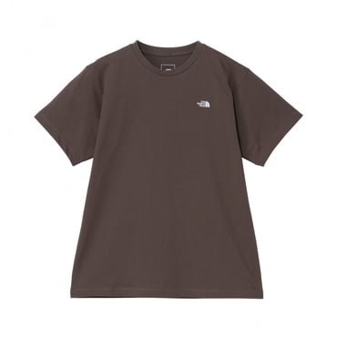 S/S FD Nuptse Cotton T ショートスリーブフラッシュドライヌプシコットンティー(ブラウン-S　レディス)