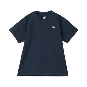 S/S FD Nuptse Cotton T ショートスリーブフラッシュドライヌプシコットンティー(ネイビー-S　レディス)