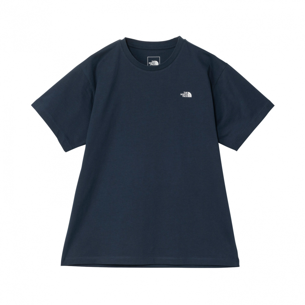 S/S FD Nuptse Cotton T ショートスリーブフラッシュドライヌプシコットンティー(ネイビー-S　レディス)