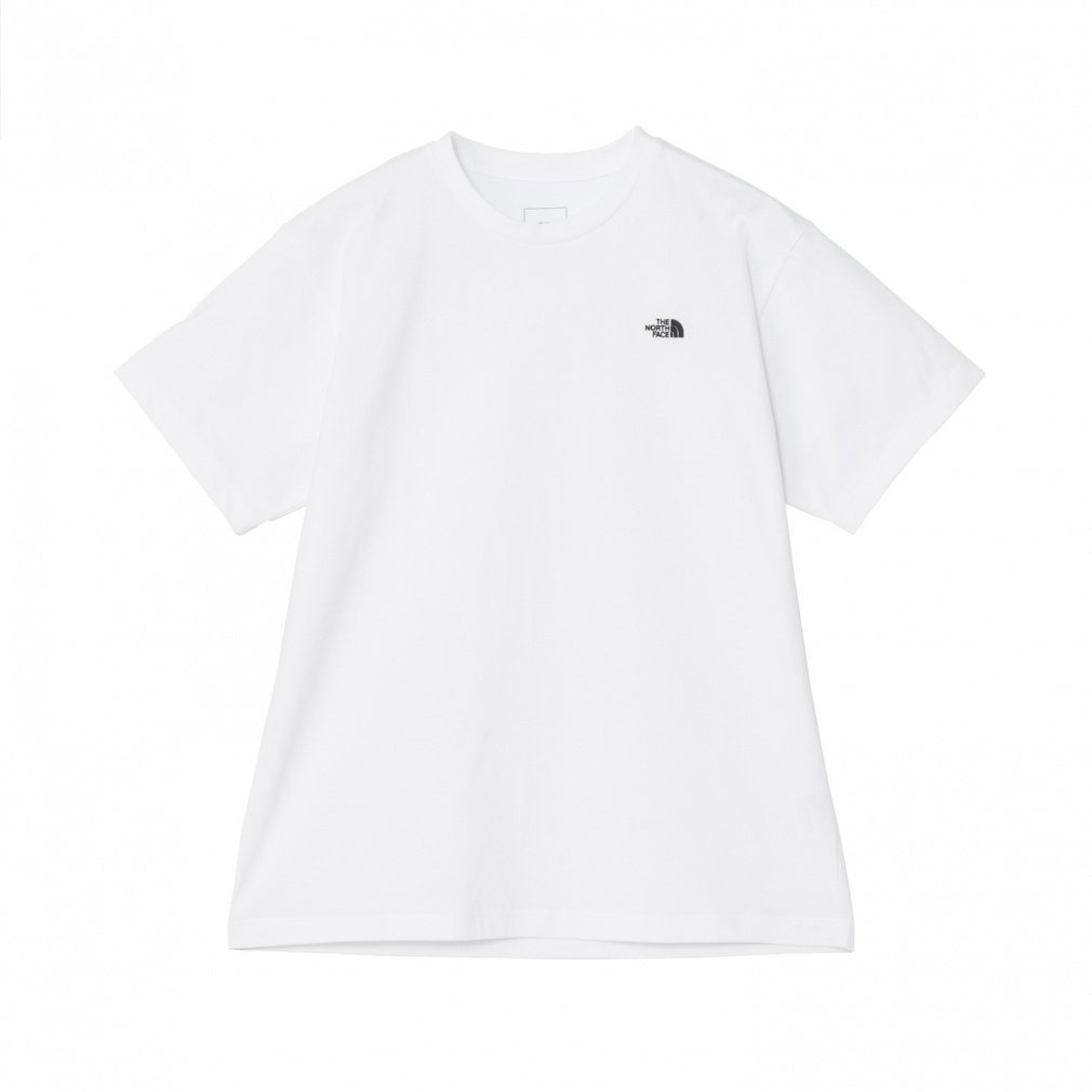 S/S FD Nuptse Cotton T ショートスリーブフラッシュドライヌプシコットンティー(ホワイト-S　レディス)