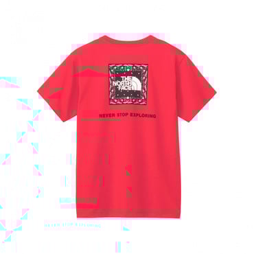 S/S Bandana Square Logo Tee ショートスリーブバンダナスクエアロゴティー(ローズ×ブラック-S　レディス)