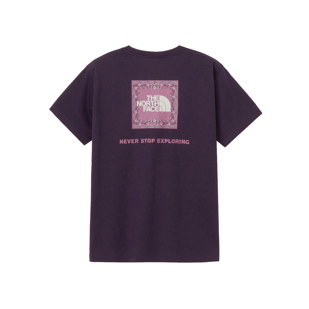S/S Bandana Square Logo Tee ショートスリーブバンダナスクエアロゴティー(グレープ-S)