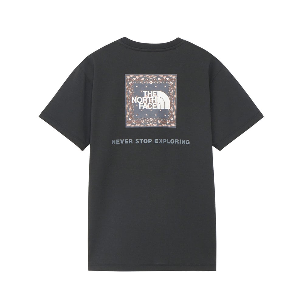 S/S Bandana Square Logo Tee ショートスリーブバンダナスクエアロゴティー(ブラック-S)