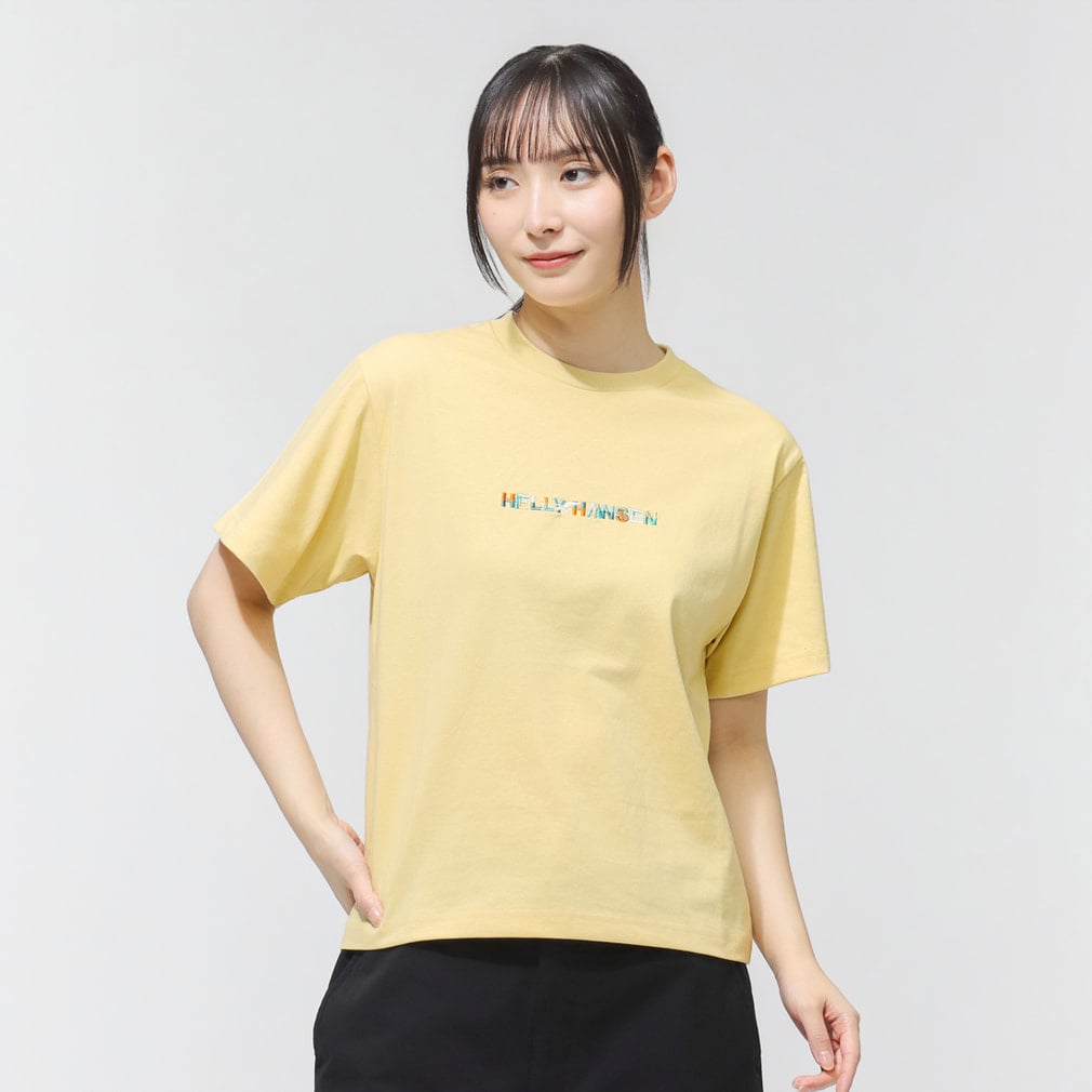ヘリーハンセン レディース アウトドア 半袖Tシャツ S/S Embroidery