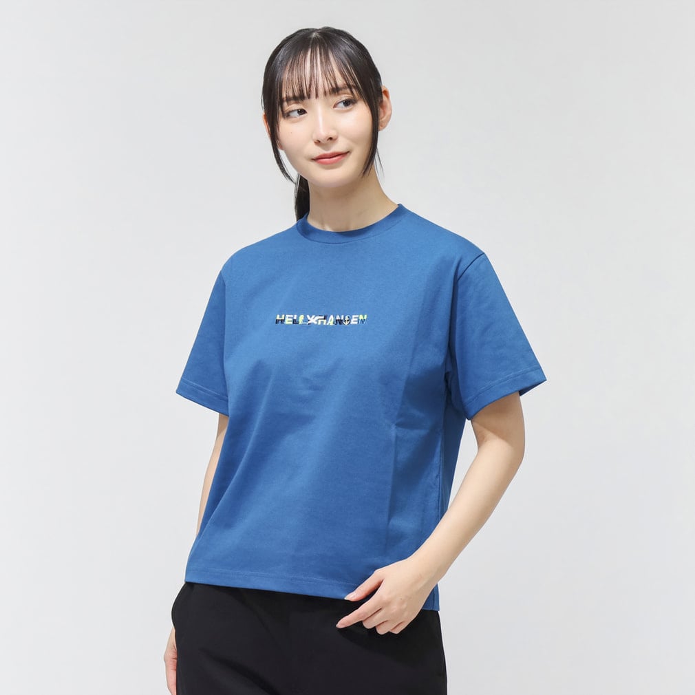ヘリーハンセン レディース アウトドア 半袖Tシャツ S/S Embroidery