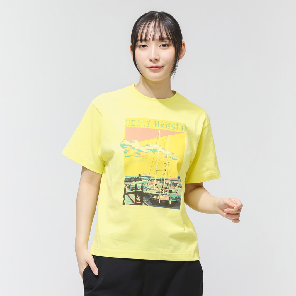 ヘリーハンセン レディース アウトドアカジュアル 半袖Tシャツ S/S