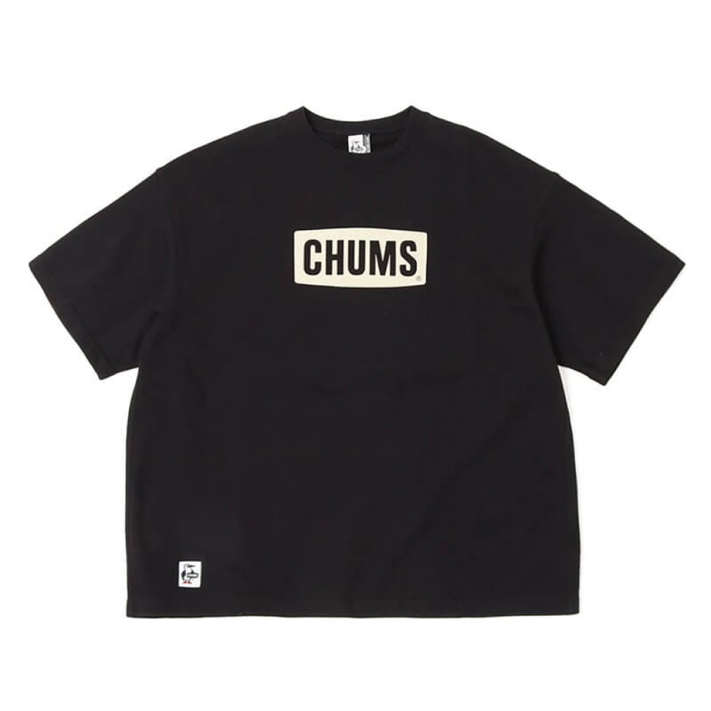 Oversized S/S CHUMS Logo Crew Top LP(ブラック×グレー-M)