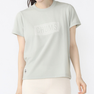 CHUMS Logo Work Out Dry T-Shirt チャムスロゴワークアウトドライTシャツ