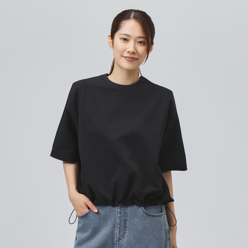 G0118-41★CD TAKAO NAGAHATA 帯付き ナンガ レディース アウトドアカジュアル 半袖Tシャツ DotAir COMFY S
