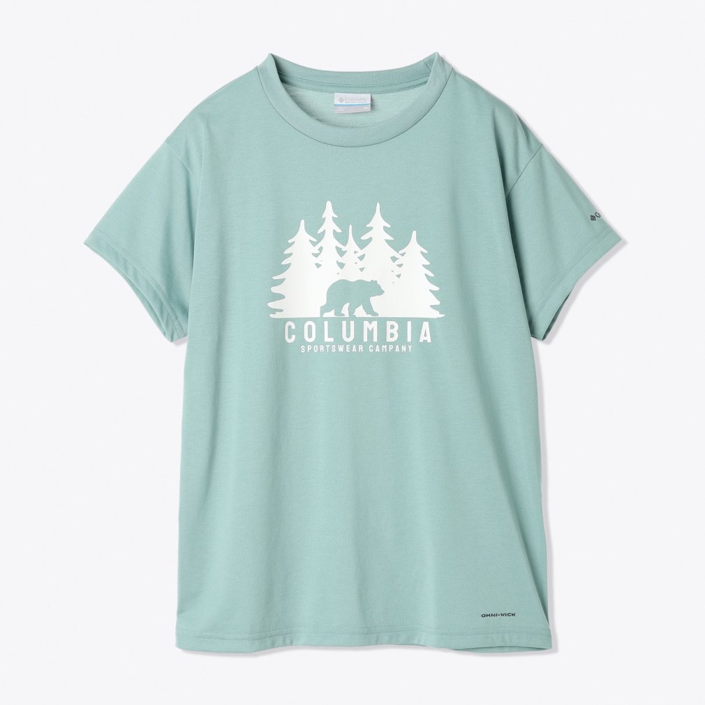 【STONE 】'Grid' プリント ショートスリーブ Tシャツ ブラック 2100016 COMBED ORGANIC COTTON JERSEY ショート
