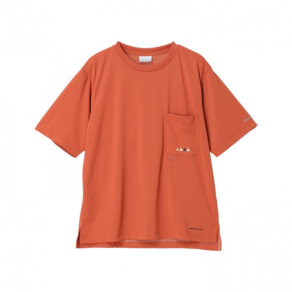 ウィメンズエンジョイマウンテンライフショートスリーブTシャツ(テラコッタ-S)