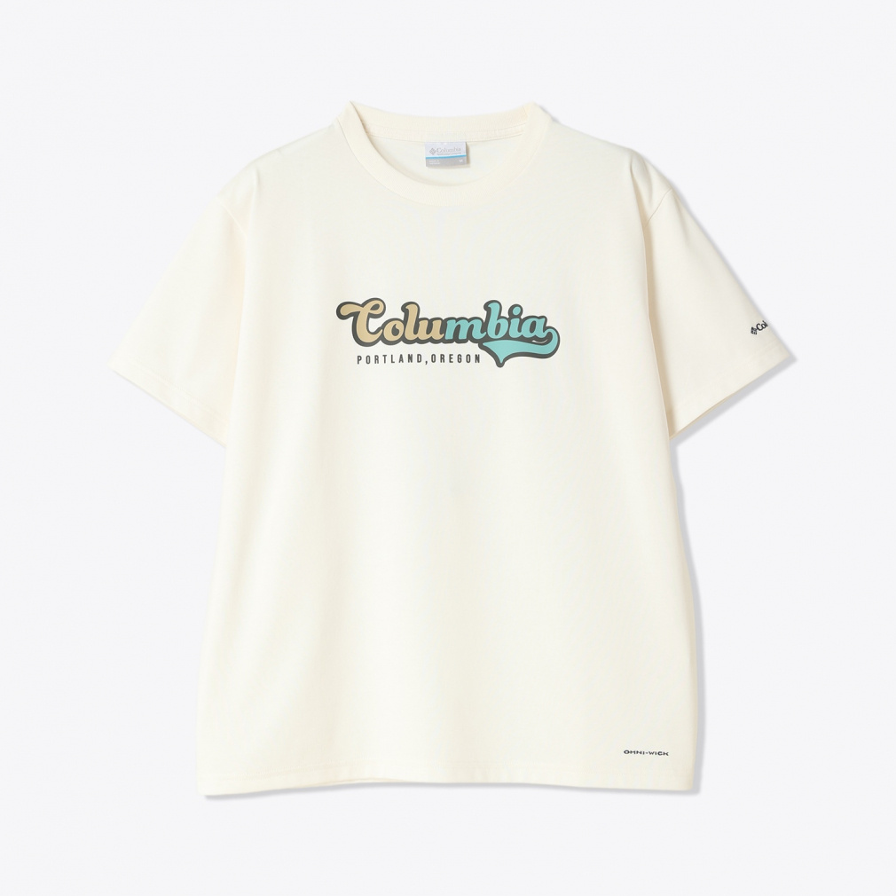 ウィメンズチャールズドライブショートスリーブTシャツ(ホワイト-S)