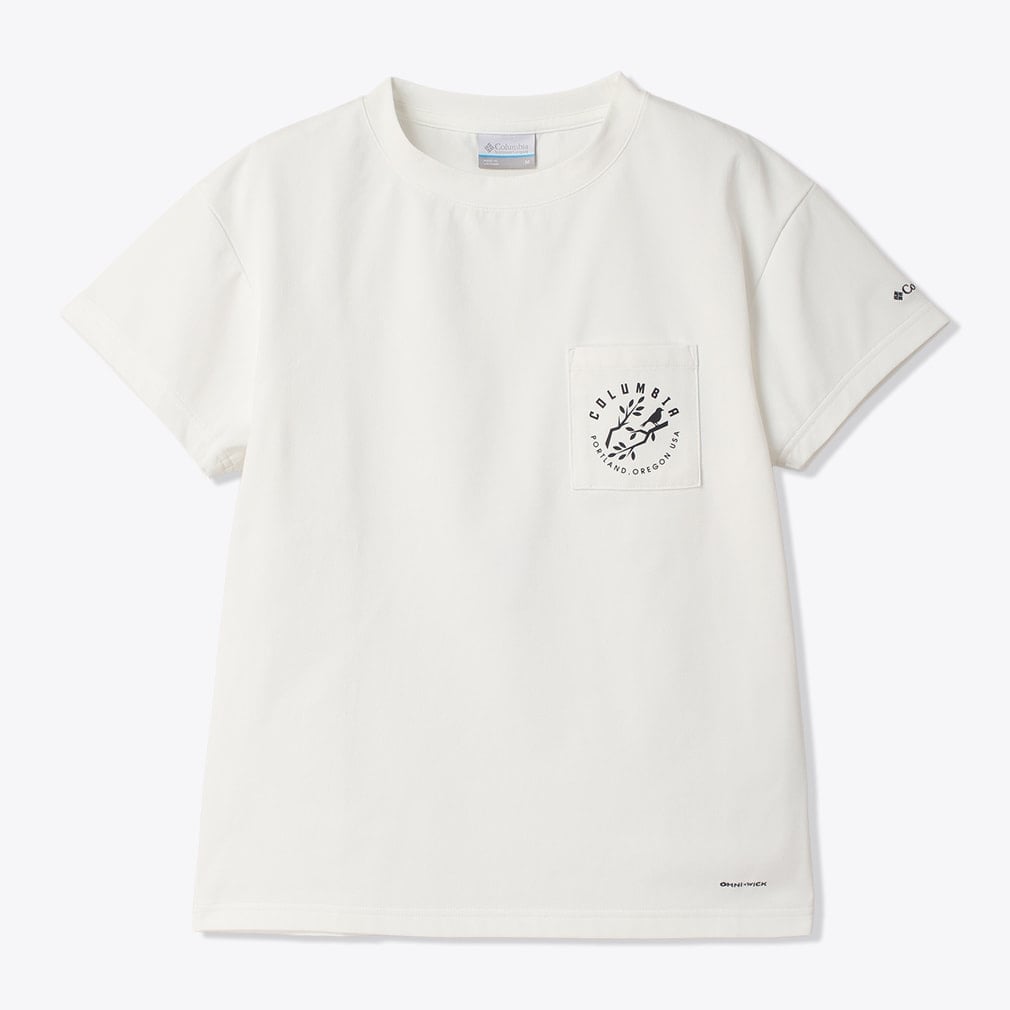 ウィメンズヤハラフォレストポケットショートスリーブTシャツ(アイボリー-S)