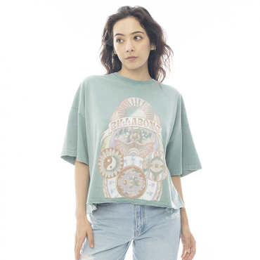 GRAPHIC WIDE LOOSE CROPPED TEE