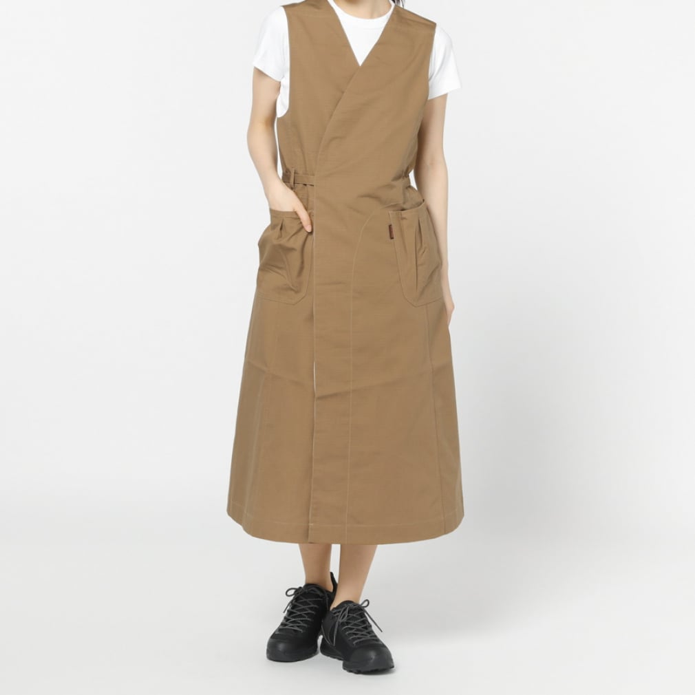 2WAY APLON(キャメル-FREE)