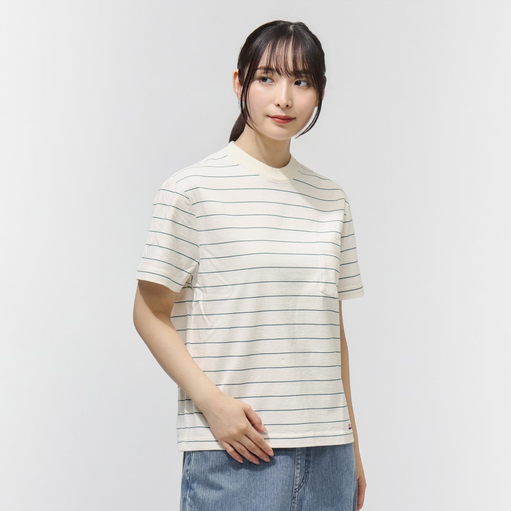 �G���G���r�[�� ���f�B�[�X �A�E�g�h�A�J�W���A�� �����s�V���c Union Short-Sleeve Striped Tee 6275-4136 L.L.Bean