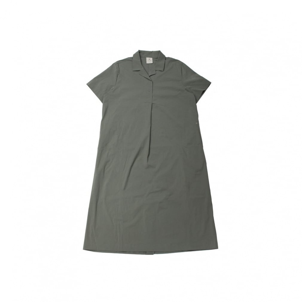 Cooling Root Collared Dress(カーキ-S)