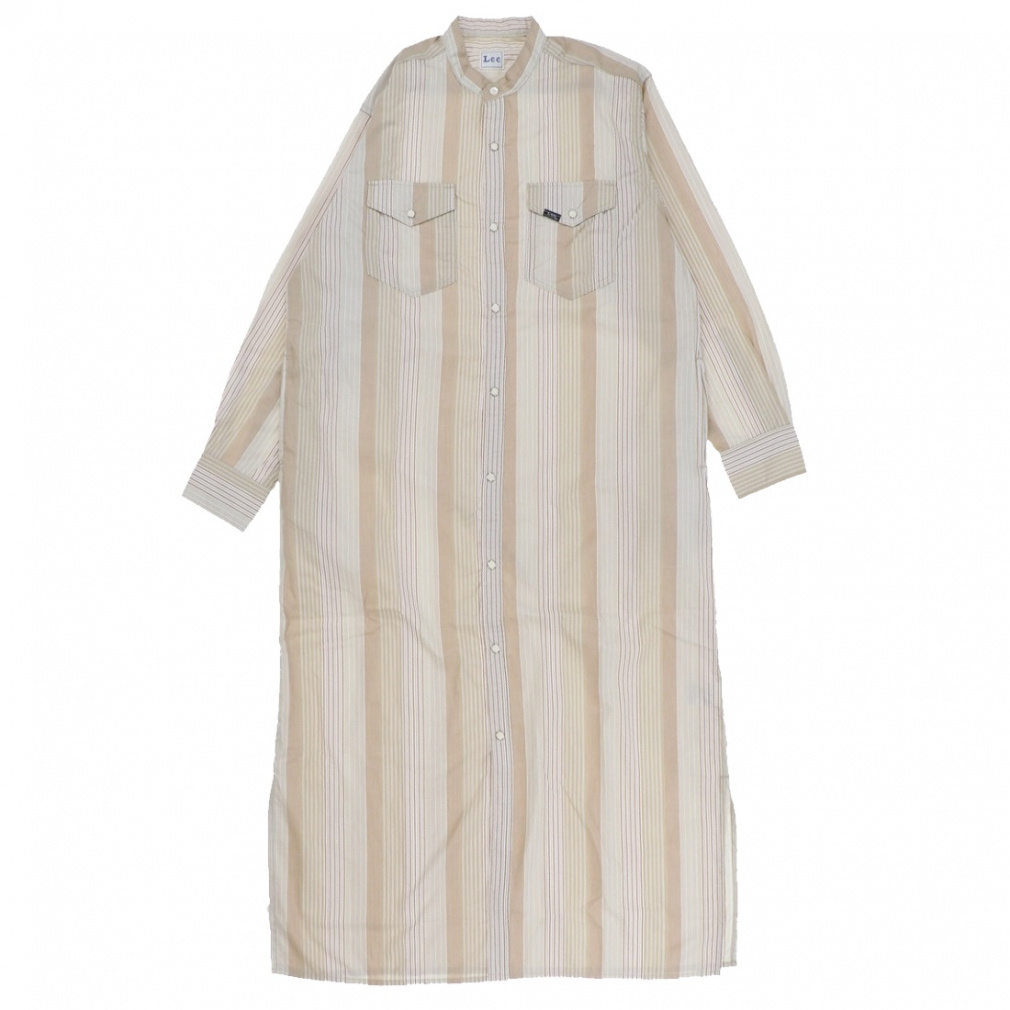 BAND COLLAR SHIRTS DRESS