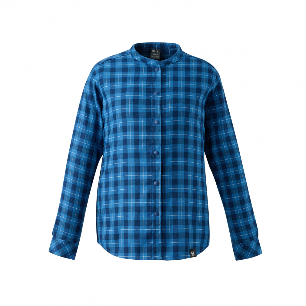 PARADIS STAND SHIRT LS W(サックスブルー-S)