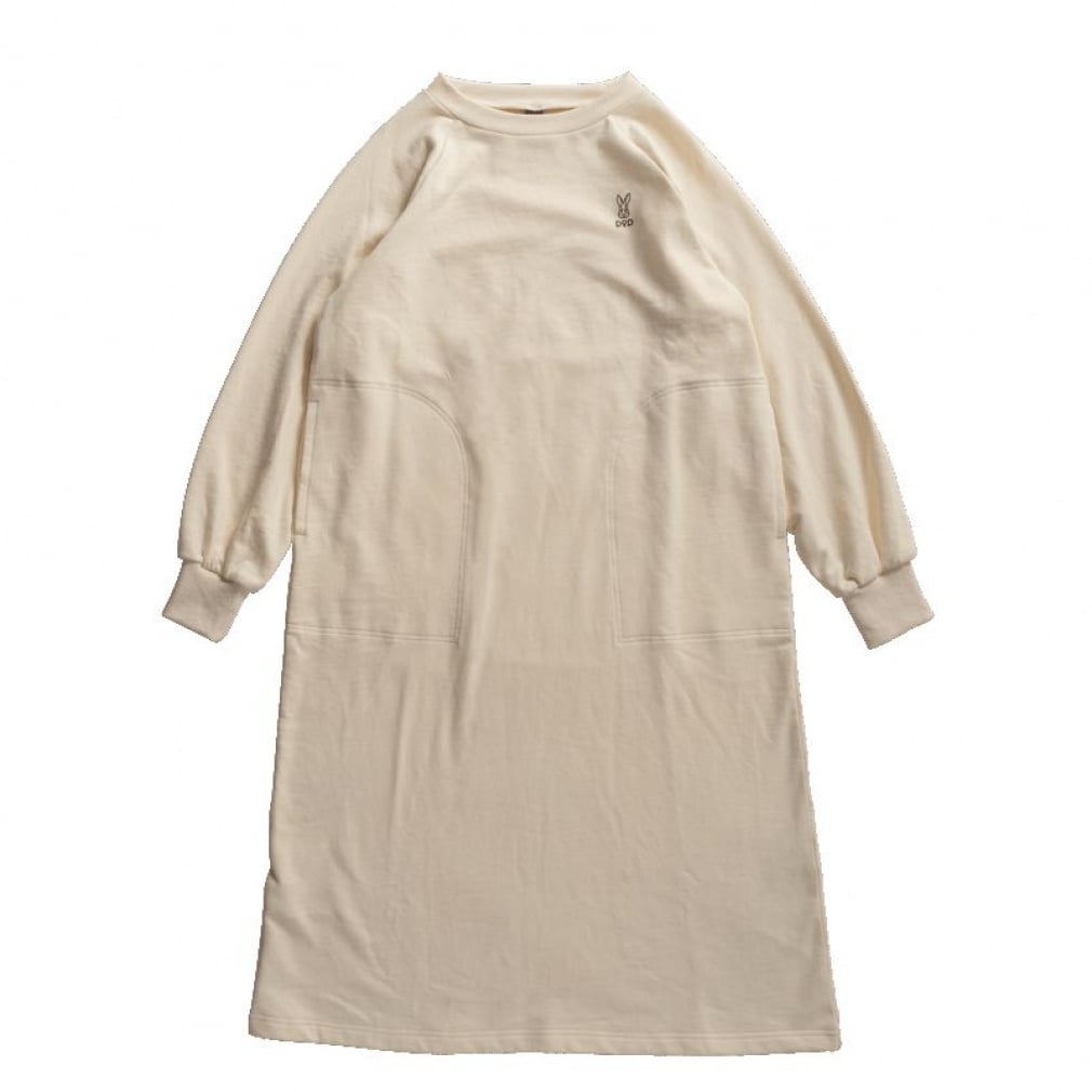 ウサロゴワンピAW(アイボリー-FREE)