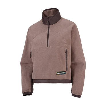 クロマ フリース クロップド ハーフジップ CHROMA FLEECE CROP HZ W