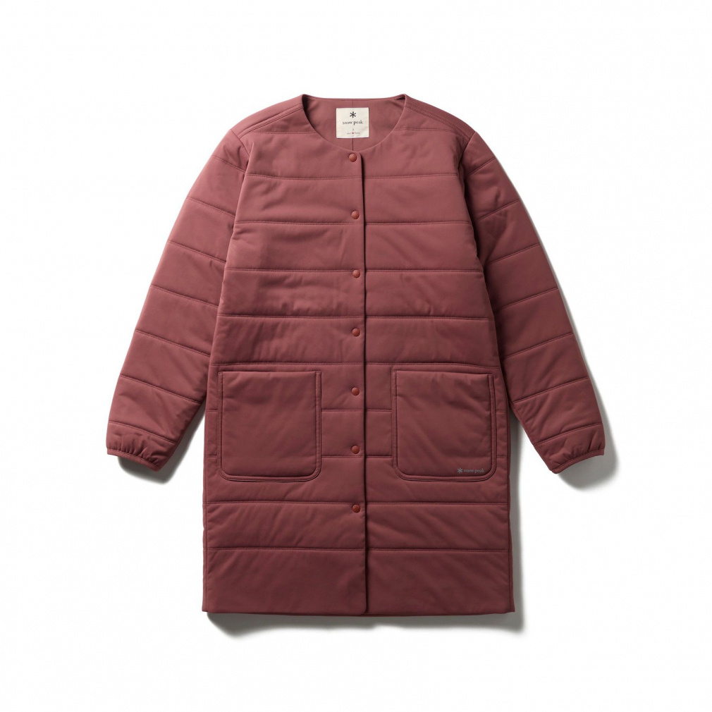 Flexible Insulated Long Cardigan(レッドブラウン-3)