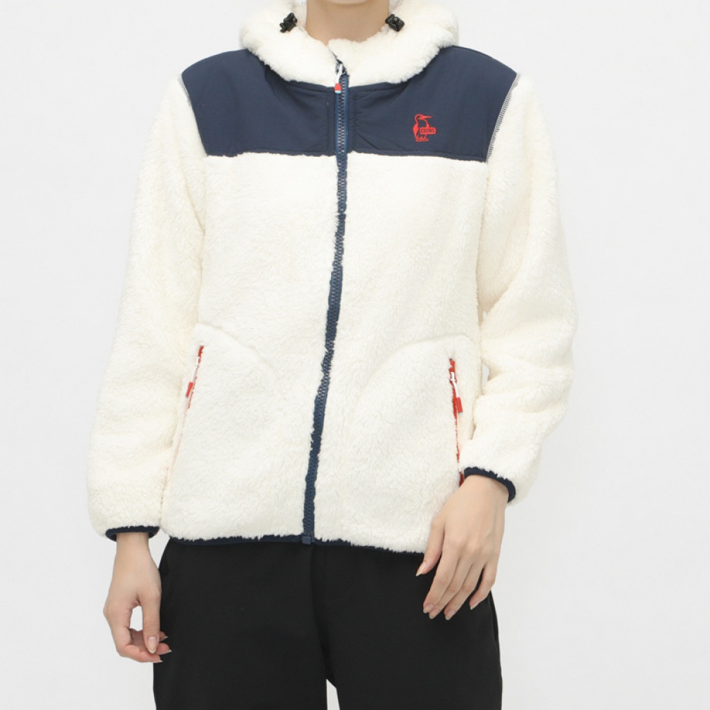 チャムス レディース アウトドアジャケット エルモフリースフルジップ