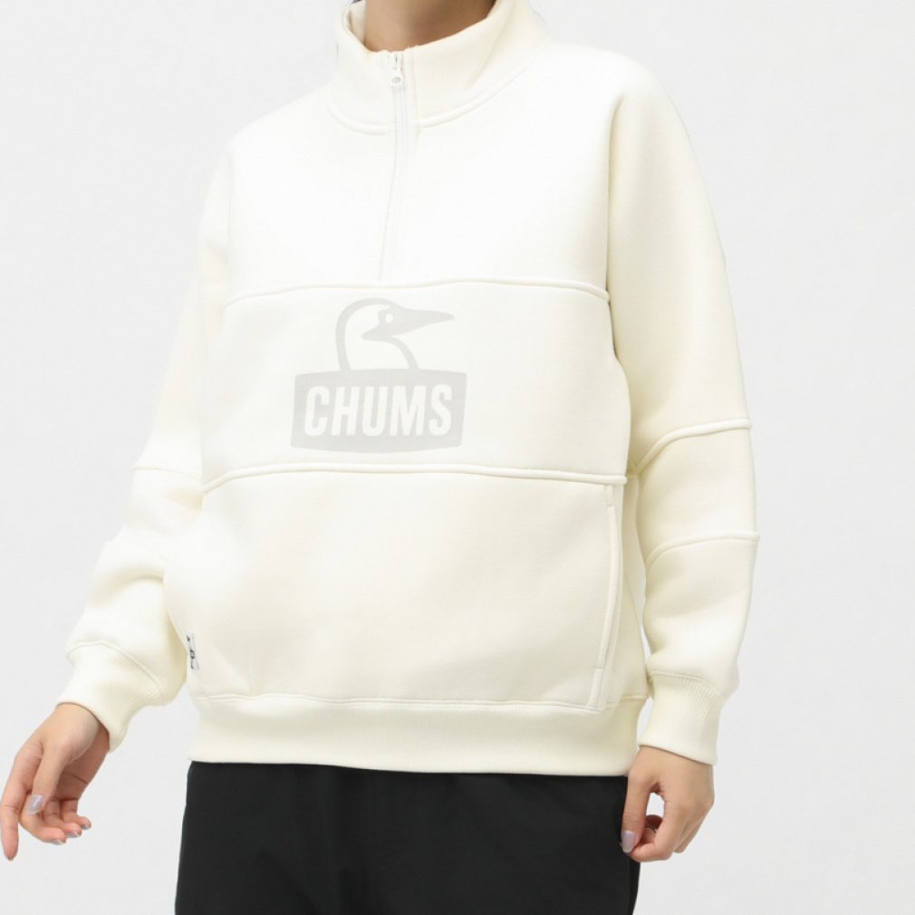 �`�����X ���f�B�[�X �A�E�g�h�A �A�E�g�h�A�W���P�b�g Myton Panel Half Zip Top CH10-1461 W001 : �z���C�g CHUMS