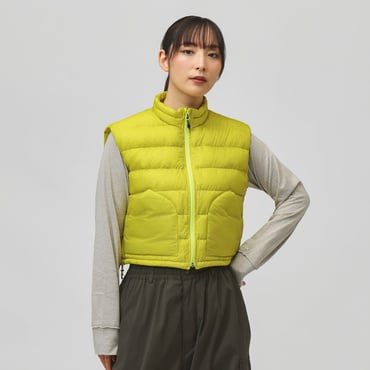 SHEER DOWN VEST W