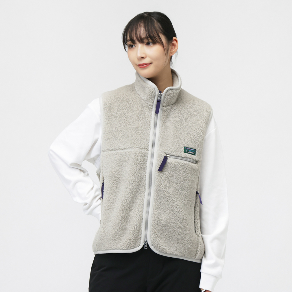 Topsham Boa Fleece Vest(ライトグレー-M)