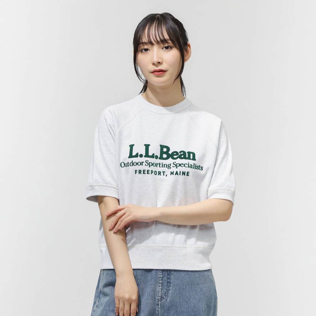 Portage Short-Sleeve Sweatshirt(ライトグレー-M)