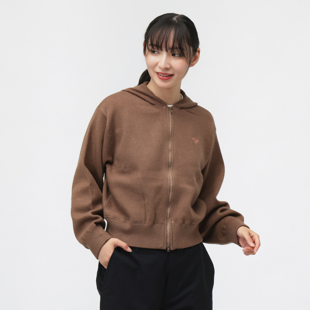 2025H~ LV[ fB[X AEghAJWA XEFbgp[J[ HEART WAVE KNIT HOODIE RSR254009 ROXY