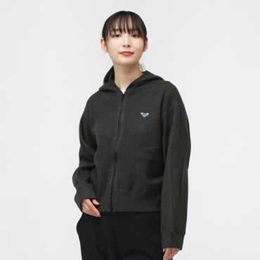 HEART WAVE KNIT HOODIE