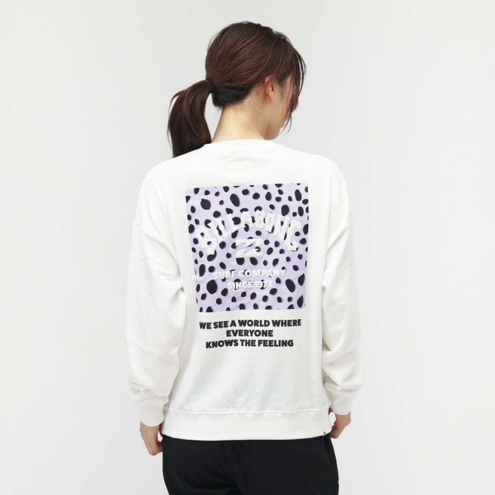 SQUARE LOGO BOY FIT CREW(ホワイト-M)